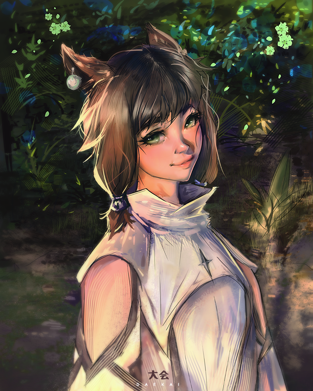 DaekaiArt's tweet photo. This drawing is dedicated to my girlfriends character in @FF_XIV_EN with he new outfit! Hope you like it!
#digital #digitalart #FinalFantasyXIV #drawing #illustrationart #characterdesign #character #FFXIVART #Photoshop #wacom #drawing #painting https://t.co/LPceDYsSK6