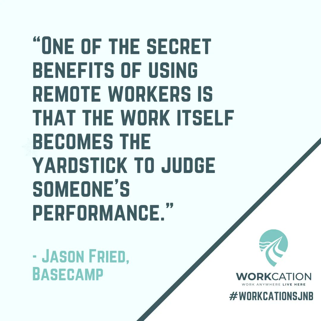 WorkcationSJNB's tweet photo. Remote workers are setting the standard… and it is high!

#WorkcationSJNB #WorkAnywhere #WorkHere #RemoteWork #SJNB #WorkcationEastCoast #DigitalIndependent https://t.co/Vh1d0aPByA