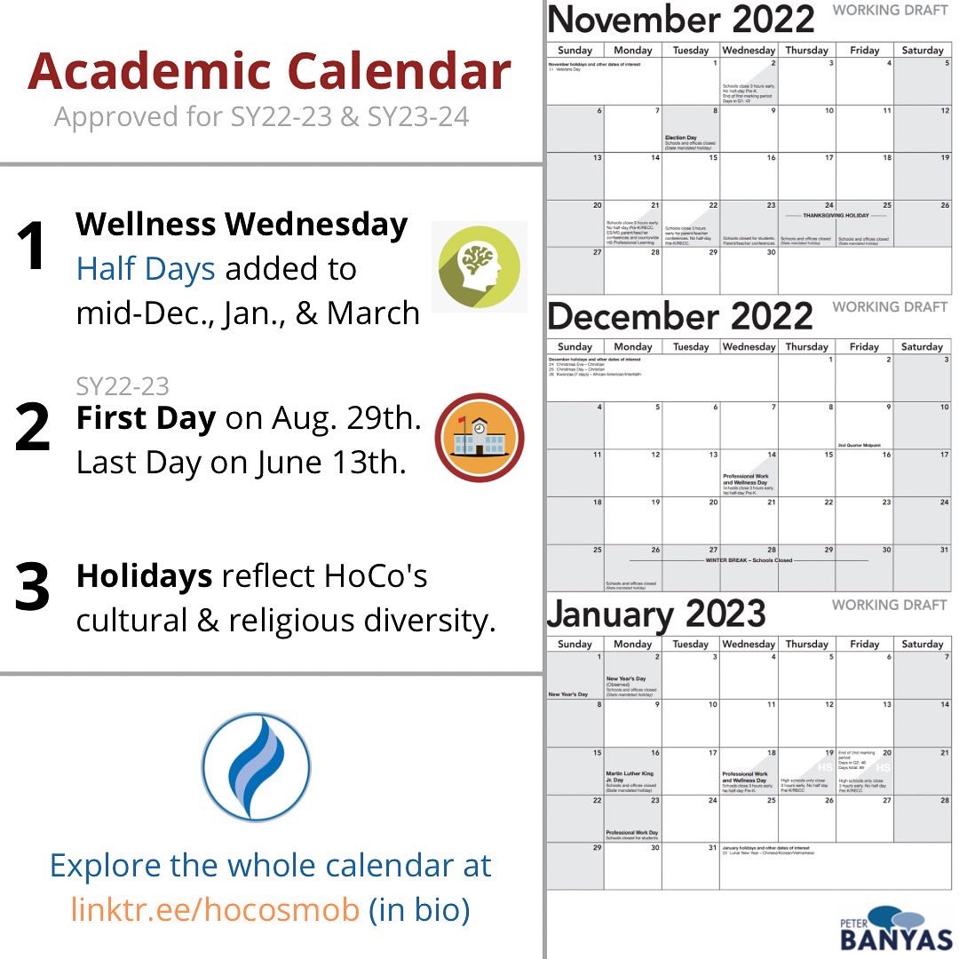 Hcpss Calendar 2022 23 Peter Banyas (@Hocosmob) / Twitter