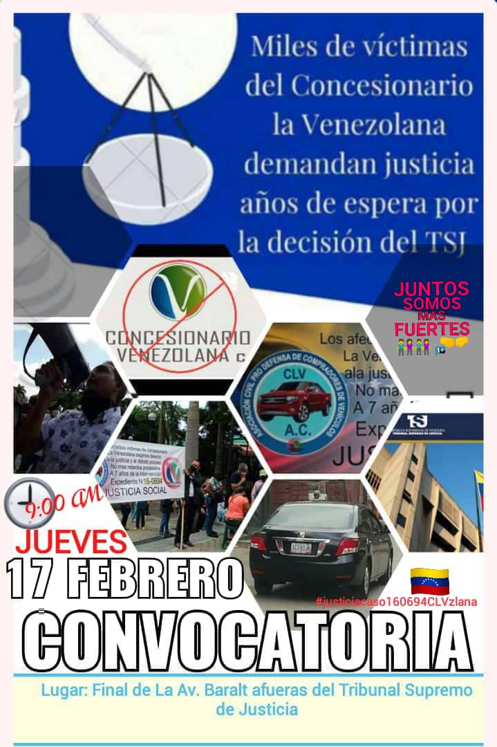 afectadosclv's tweet photo. @NicolasMaduro En esta nueva etapa solicitamos Justicia Social a los 7000 afectados por el Caso La Venezolana, el cual NO ha sido reparado con los activos en custodia del ESTADO, asi lo expresa demanda TSJ 16-694 #JusticiaSocial #DerechosHumanos #RetardoProcesal https://t.co/OiG50Y63vg