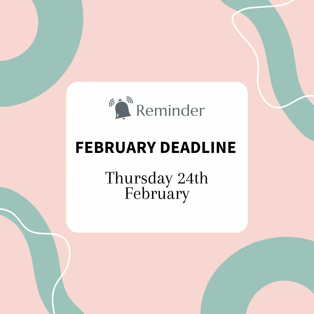 PanachePack's tweet image. REMINDER
February deadline- Thursday 24th February 
sales@panachepackaging.com
028 8676 9090
.
.
.
#customprinting #packagingdesign #paperpackaging #productpackaging  #giftpackaging