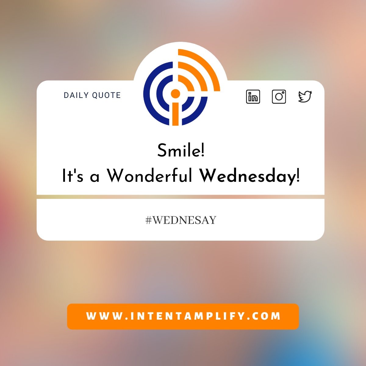 IntentAmplify's tweet photo. Happy Wednesday!

Cast your love to all, trust the team to which you are joined, and do not do wrong to others for your own self-gratification.

#wednesdaywisdom #intentamplify #quotes #love #gratification #wednesdaymotivation #b2bleadgeneration #team  #AAPdePaap https://t.co/QCm7STYi4z
