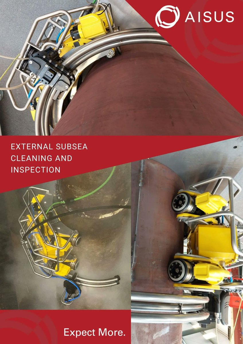 Auriga, a crawler driven inspection tool for offshore structures, performed high-pressure cleaning whilst vertically attached to a section of the caisson. This was followed by performing UT wall thickness measurements across sections of the structure.

buff.ly/3rSczS5