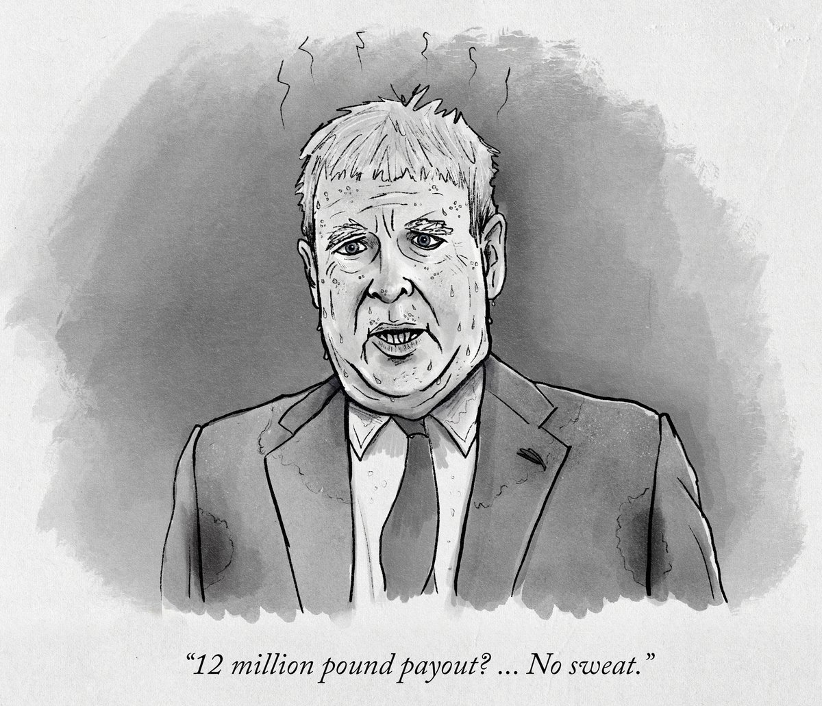 davidboynes's tweet photo. The Payout Prince.
.
#PrinceAndrew #DukeOfYork #royalfamily #epstein #ghislainemaxwell #settlement #politicalcartoon #cartoon #politicalcartoons #politicalart #politics #editorialcartoon #politicalmemes @MrNishKumar @JonathanPieNews 
@OFalafel @richardaeden @JaneyGodley https://t.co/HaGhcThbzI