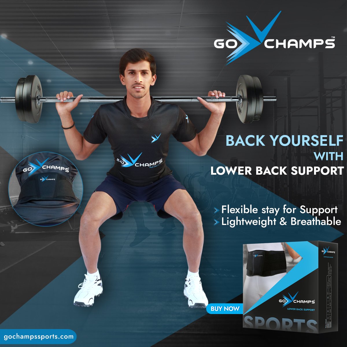 gochampssports's tweet image. Introducing: GoChamps Lower Back Support.

GoChamps Lower Back Support consist of flexible stay for proper support. It is lightweight and allows breathability for comfortable play/run.

#GoChamps #lowerbacksupport #aspiringathletes #player #pushyourlimits