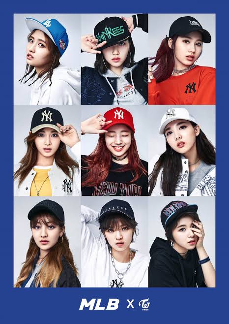 n ❄️ stream better things!! on X: MLB x aespa 👀 so mlb is a korea street  wear brand and this is what their collaboration with exo and twice looks  like so