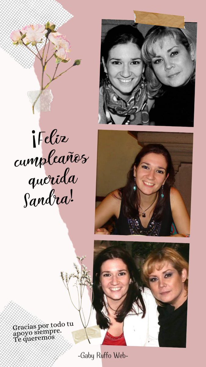 GabyRuffoWeb's tweet photo. Todo el equipo de #GabyRuffoWeb desea un feliz cumpleaños a una de nuestras administradoras @sandracabraloca 🍰🎁🎂🎈🎉 Deseamos que pases un gran día y que esta nueva vuelta al sol sea maravillosa y perfecta para ti. GRACIAS por todo tu apoyo. ¡Te queremos San,te queremos!💛 https://t.co/QzTgIW0MVv