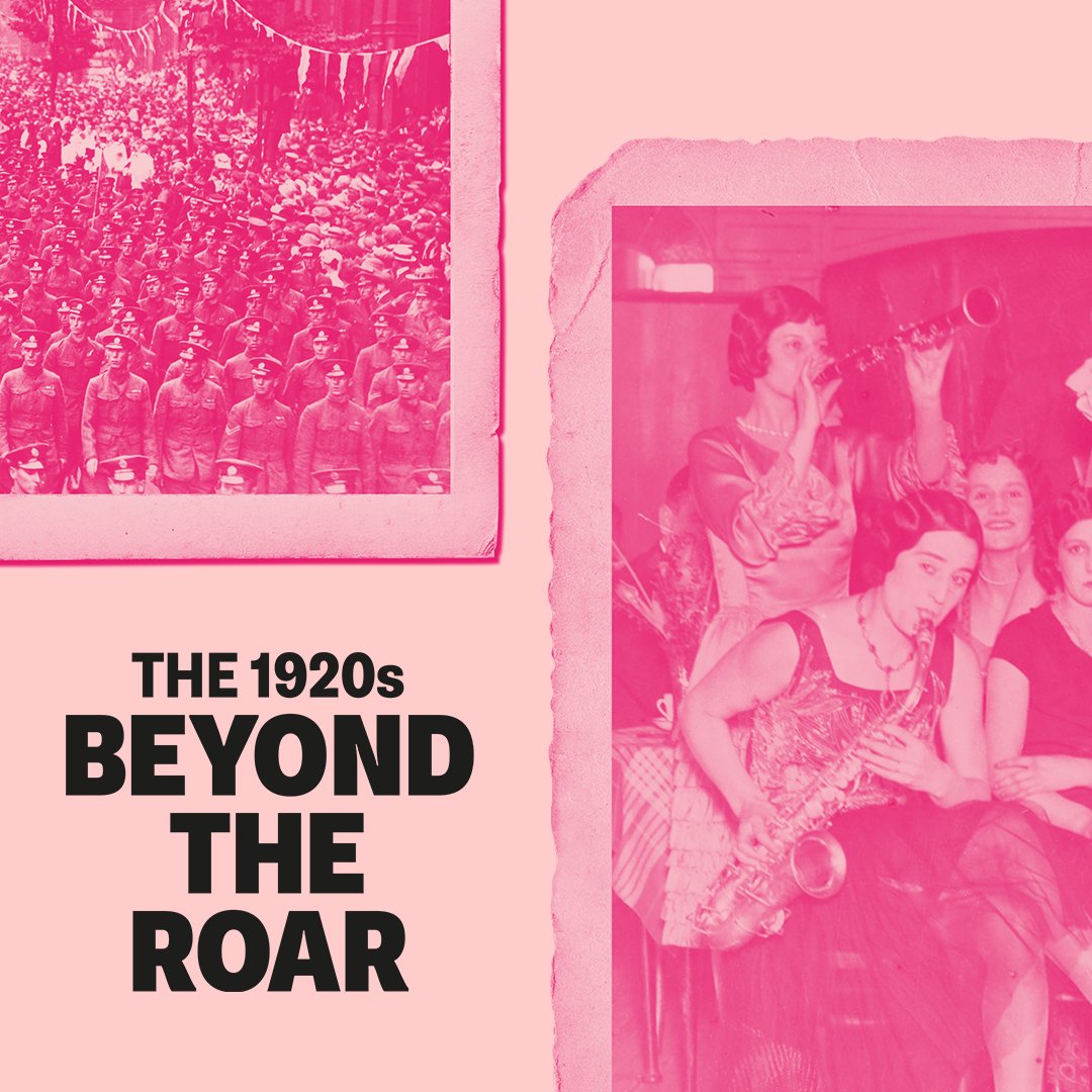 newangleuk's tweet photo. The 1920s: Beyond the Roar exhibition is now open at The National Archives!
 
Step into the world of post-war era Britain to learn more about the roaring decade. We produced films and audio for this experience, including a re-creation of the famous ’43-Club’ nightclub
#20sPeople https://t.co/9x3uW8yQRS