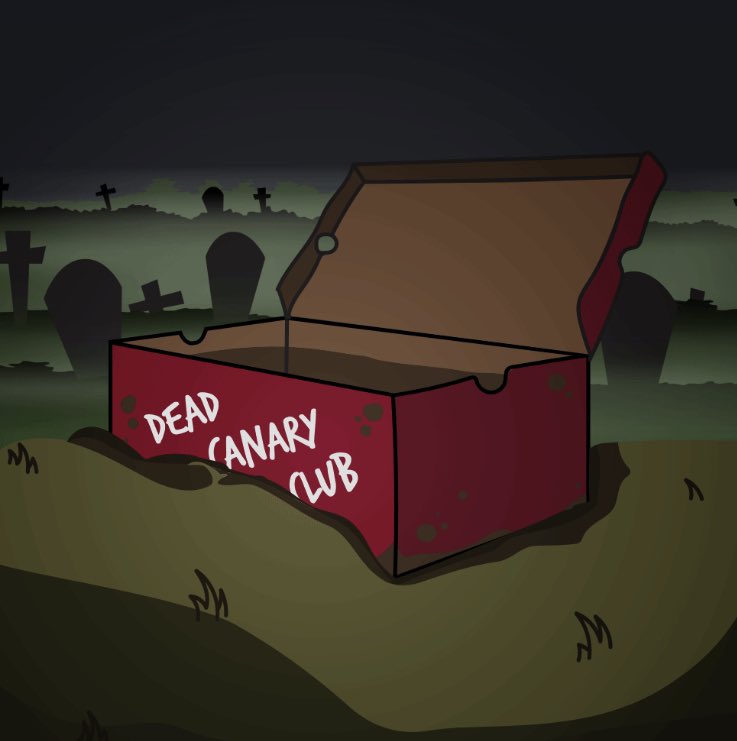 GET YOURSELF A COFFIN ⚰️ 

🚨 Giveaway 🚨

I got a <a href="/DeadCanaryClub/">Dead Canary Club</a> ⚰️ coffin which I’m giving away!

On reveal day (Feb 25th) your canary will rise from the ☠️ and unveil the tales from a life previously lived! 

ENTER👇

🔹follow <a href="/DeadCanaryClub/">Dead Canary Club</a> 
🔹❤️ / RT this

🍀 Raffle tmr!