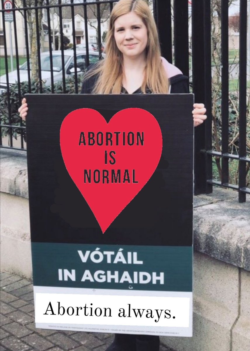 When #JustinBarrett isn't looking I hold up these signs. #ProChoice #IrishNationalParty #AbortionAlways