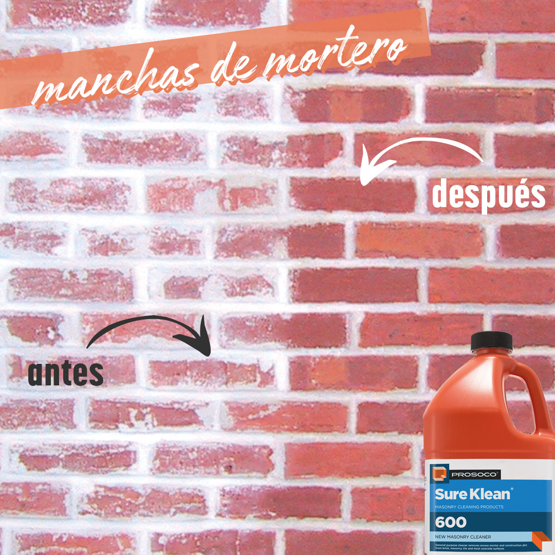 Mortar Smears occur when excess mortar is dropped or smeared onto the face of the masonry or surrounding materials. To remove mortar smears from red brick test 600. . Call us for a customized cleaner for your stains! 1-800-255-4255
hubs.ly/Q014chfY0