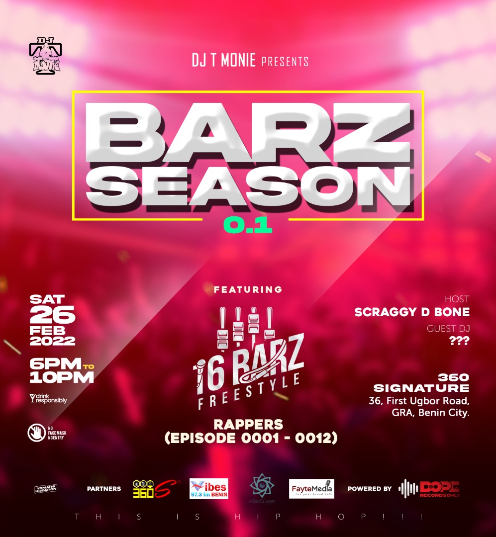 #BarzSeason01 Featuring #16barzfreestyle Rappers... 

youtube.com/c/DopeRecordsO…
