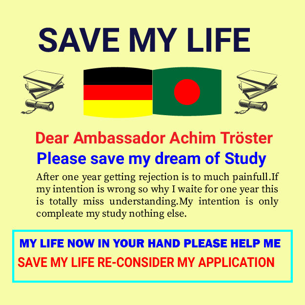 MDMynoddin5's tweet photo. DEAR @GerAmbBD  @starkwatzinger   my humble request is just to look at me once. save my life, I can't take this anymore. I think my lifeline is ended now. please help me. https://t.co/QZNwCztkOl