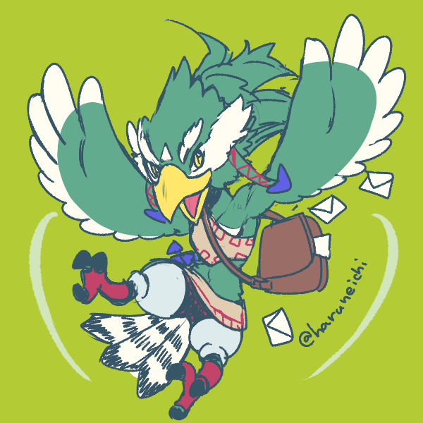 RitoZaven's tweet photo. I normally try to say something fitting for an art piece I get but it's just so cute! This wonderful gift came from @haruneichi, I've been loving their work for some time and it's a flatter-filled honor to have gotten this. Check out their stuff, it's amazing, funny, or both! https://t.co/HL17gvdPDJ