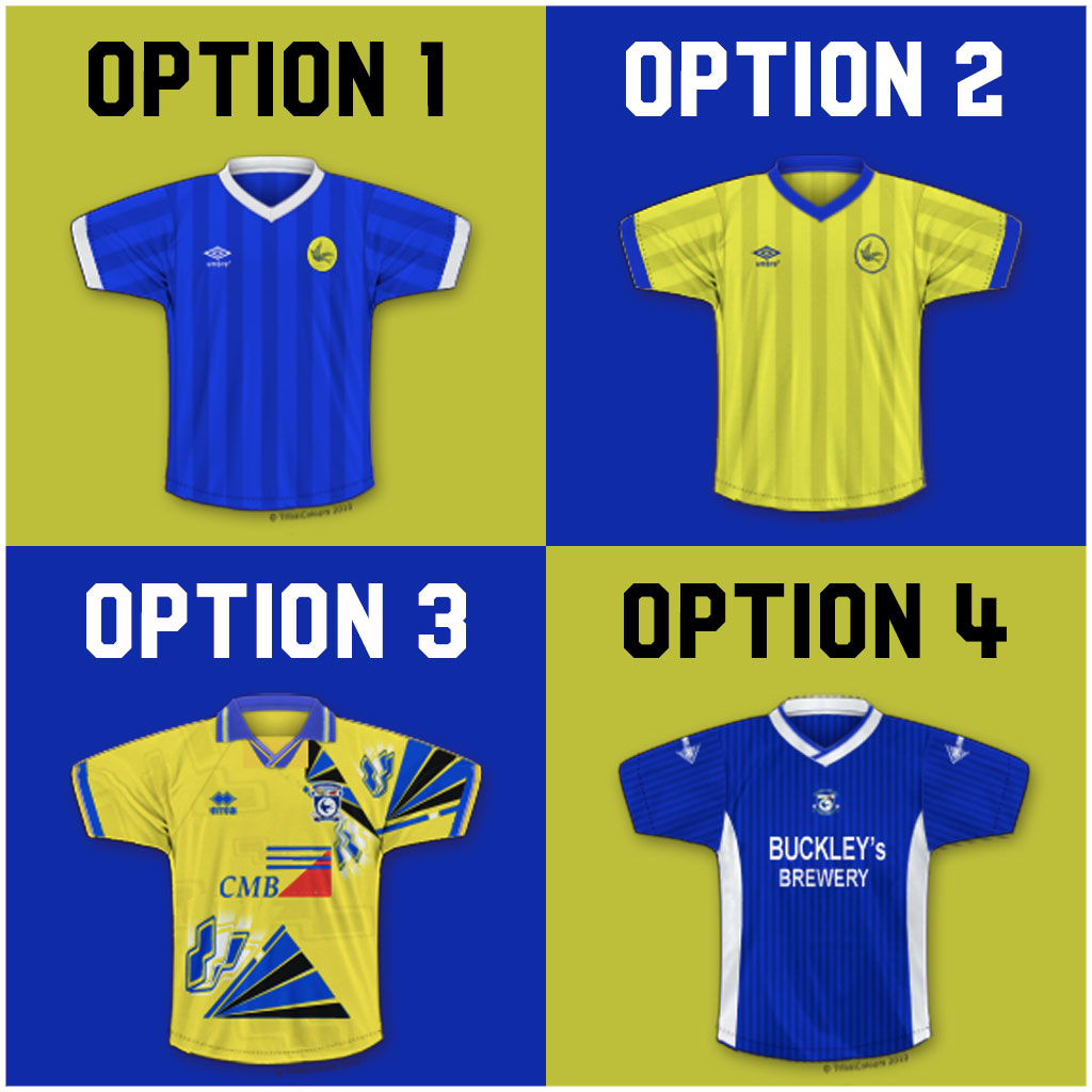 CardiffCityFC's tweet photo. Our SuperStore are looking for your opinion on a potential new addition to our Retro shirt collection! 👕

Four to pick from - vote for your favourite! The poll will remain open for seven days! 📊

#CityAsOne https://t.co/ayzezBIkUK