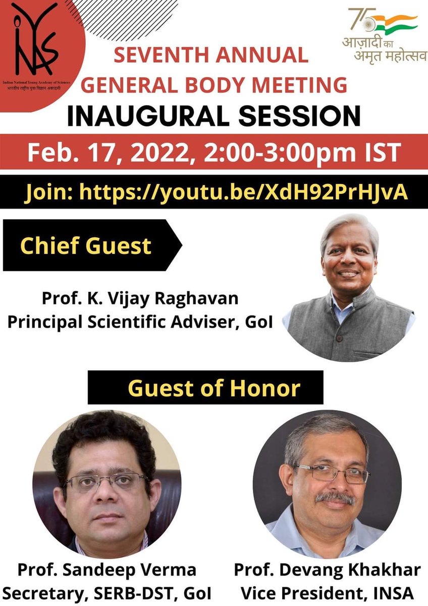Indian National Young Academy of Sciences (INYAS) tweet media