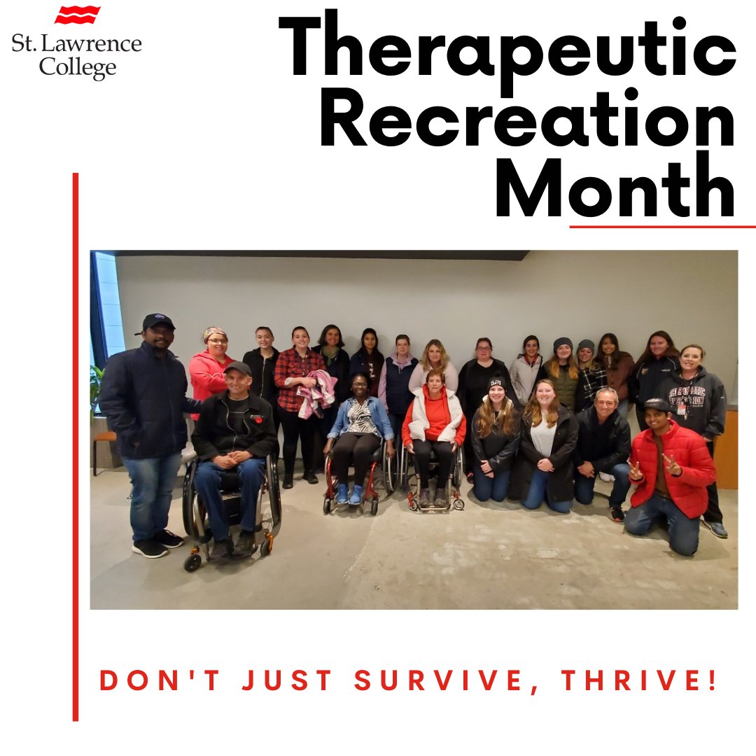 SLC Alumni (@slc_alumni) on Twitter photo We celebrate Therapeutic Recreation grads and students who support activities to improve health and quality of life. Don't Just Survive, Thrive! #TherapeuticRecreationAwarenessMonth #TRAM #TherapeuticRecreation <a href="/whatsinsideslc/">St. Lawrence College</a> @TR_ONTARIO @RecProfSLC We celebrate Therapeutic Recreation grads and students who support activities to improve health and quality of life. Don't Just Survive, Thrive! #TherapeuticRecreationAwarenessMonth #TRAM #TherapeuticRecreation <a href="/whatsinsideslc/">St. Lawrence College</a> @TR_ONTARIO @RecProfSLC