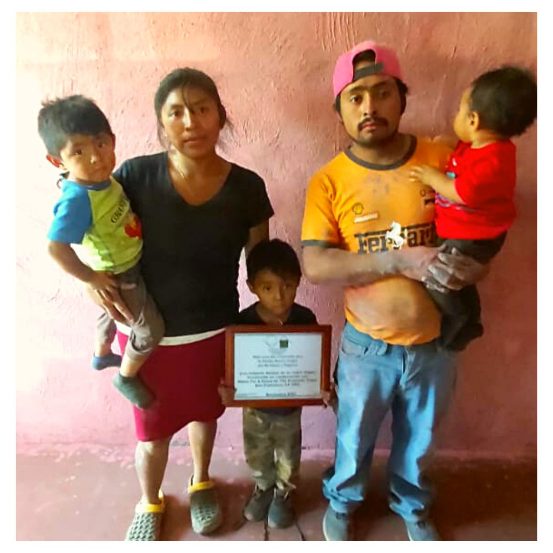 Meet the Garcia family. Sergio works as a mason for $10 per day. Marta stays at home to take care of her children. They lived in a house built with corrugated metal sheets & dirt floors. Thanks to @thekrishnanteam we were able to build for them a new concrete home. https://t.co/nlCshBYmIF