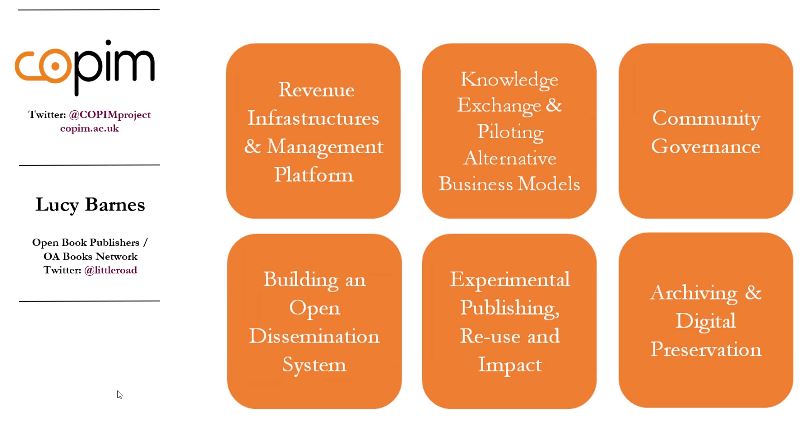EmmaE_B's tweet photo. #ORW22 @COPIMproject aims from open content to open infrastructure including an open dissemination system (THOTH) to support resource-discovery through open metadata
#openaccess #openmetadata #opendiscovery https://t.co/VRolFjmzPw
