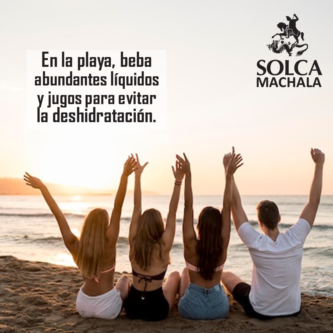 solcademachala's tweet photo. #playa y alcohol no combinan #NoJueguesAQuemarte
Las bebidas con alcohol NO son la mejor manera de hidratarse en tiempo de calor pues son deshidratantes y vasodilatadores. Ante el calor o exposición al sol puede provocar que nuestra tensión baje ocasionando mareos o desmayos. https://t.co/lrz1YukP3Y