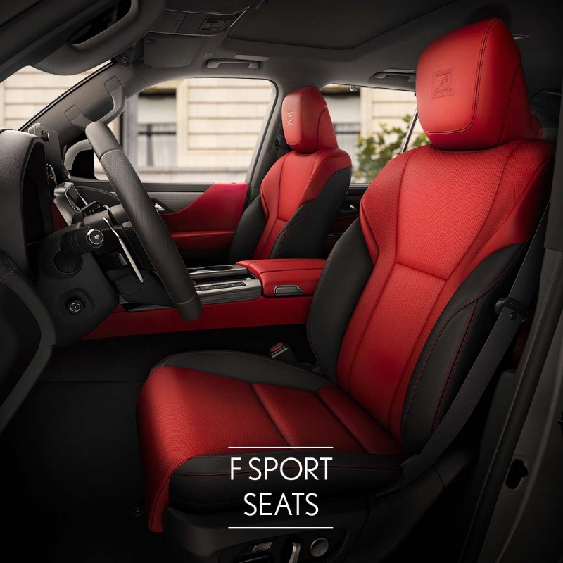 LexusAE's tweet photo. The most refined Lexus experience yet. Introducing The All-New 2022 Lexus LX F SPORT with exclusive F SPORT Interior Package that sets the scene for sports driving exhilaration.