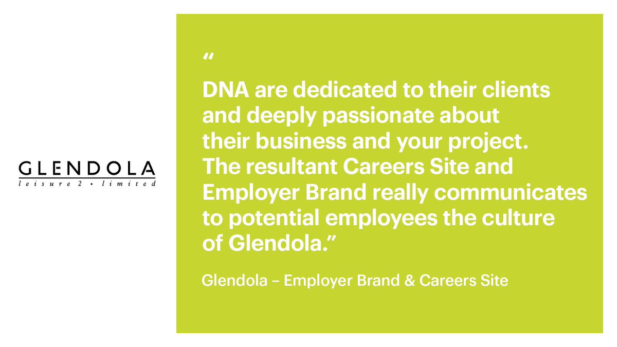tweetaredna's tweet photo. We love the #EmployerBrand &amp; #CareersSite we created for @GlendolaLeisure - we brought their employees &amp; their stories to life, helping them hire the right people who would succeed, stay &amp; delight customers at every shift. Take a look at the work here - https://t.co/TMyPvqUqaO https://t.co/QCCjaX3POf
