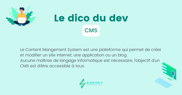 Qu'est-ce qu'un CMS ?🤔 

#dicodudev #CMS #genosy #genosygreenstack #siteweb #creationdesite #developpeur #ecommerce #boutiqueenligne #agenceweb