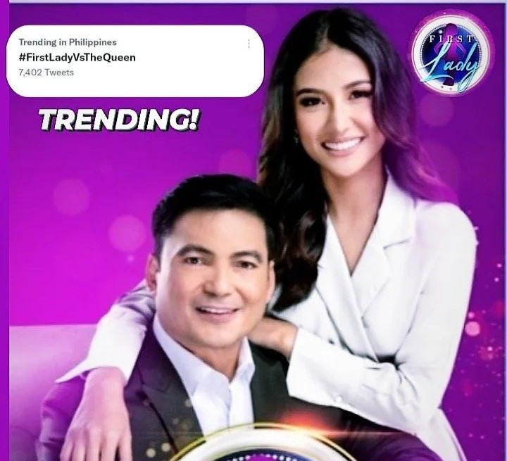 prttysxnya_'s tweet photo. Yayy Trending! 7k+ tweets🤩
#FirstLadyVsTheQueen
@sanya_lopez @SanyaWarriors
@JojoNones @akosi_LA https://t.co/xDPi0cPSrg