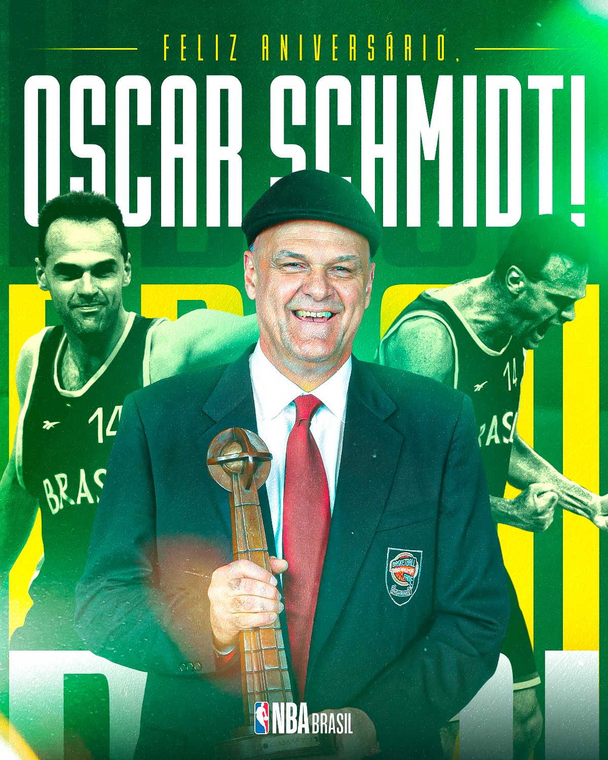 Ídolo do basquete nacional e alvinegro, Oscar Schmidt comemora 64 anos