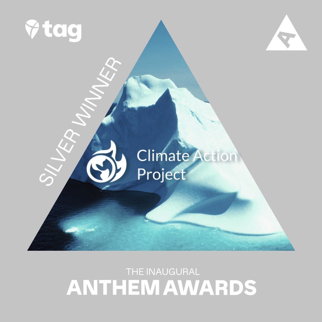 Our work has been honoured as a winner in the inaugural @anthemawards!🙌
 The #ClimateActionProject has been selected as Silver Winner for Education, Art & Culture 
- AND -
The #ClimateActionDay has been selected as Silver Winner for Sustainability, Environment & Climate - Event