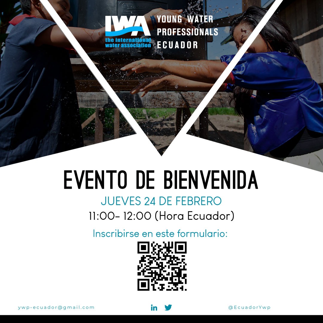 ¡Te invitamos a nuestro evento virtual de presentación!

💡Jueves 24 de Febrero
💧11:00-12:00

Si tienes interés en el sector del agua, ven a ser parte del nuevo capítulo de Jóvenes Profesionales del Agua IWA

🚰👩‍🌾☔️👨‍🎓🌊👩‍🔬🥤👨‍🏫⛵️🏞️👷‍♀️👨‍💼🌦️👩‍💻🐬👨‍🔧🌎

Inscribete
docs.google.com/forms/d/e/1FAI…
