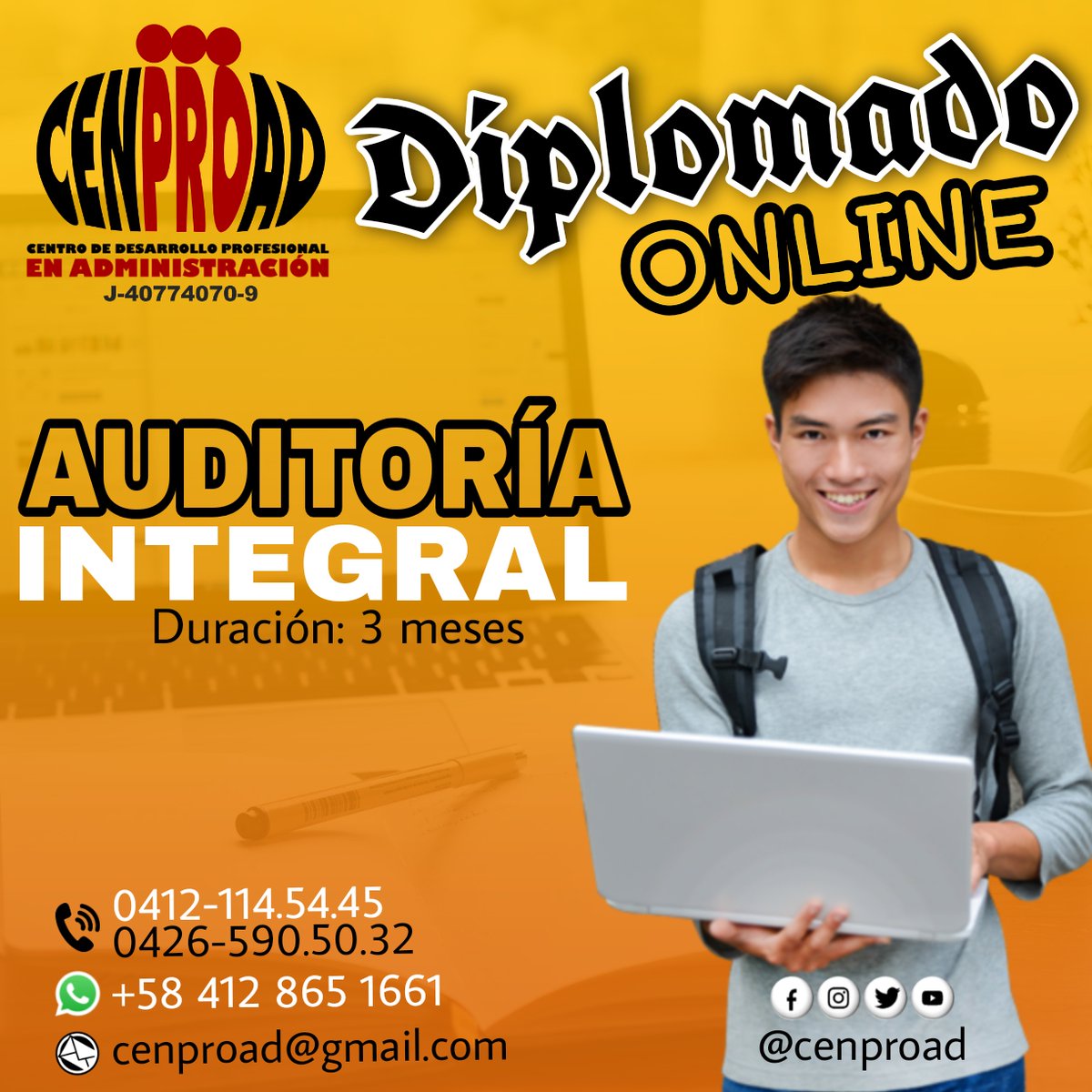 cenproad's tweet photo. Formación académica. 

Clases virtuales en vivo.

Profesores de alto nivel

Precios accesibles.

#Diplomado #online #clasesvirtuales #venezuela #15feb #virtual #universidad #formacion #academico https://t.co/UUV1kUPVef