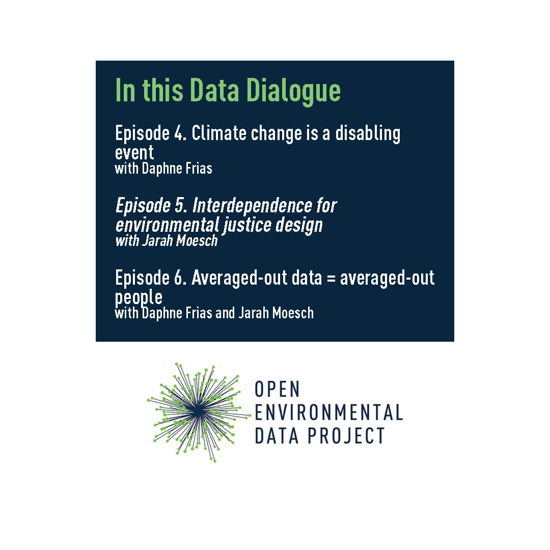 OpenEnviroData's tweet photo. Today we highlight @thejarahtree on #DataDialoguesPodcast. They talk with @CircumflexTech about #DisabilityDesign and #ClimateJustice and everything in between 💫 https://t.co/kr5QsrdR3N