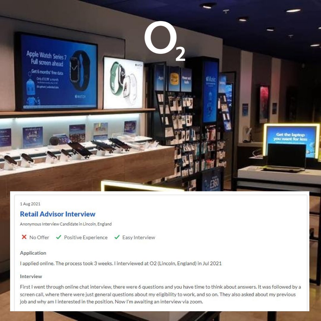 O2Careers's tweet image. On Glassdoor, interviewees can leave their feedback and hints on our interview process. These reviews offer insight into our process from the perspective of an applicant across several roles and departments. Take a look. #WhyO2

➡️ - tiny.cc/O2-Interviews