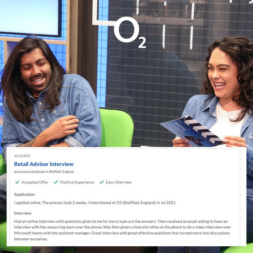 O2Careers's tweet image. On Glassdoor, interviewees can leave their feedback and hints on our interview process. These reviews offer insight into our process from the perspective of an applicant across several roles and departments. Take a look. #WhyO2

➡️ - tiny.cc/O2-Interviews