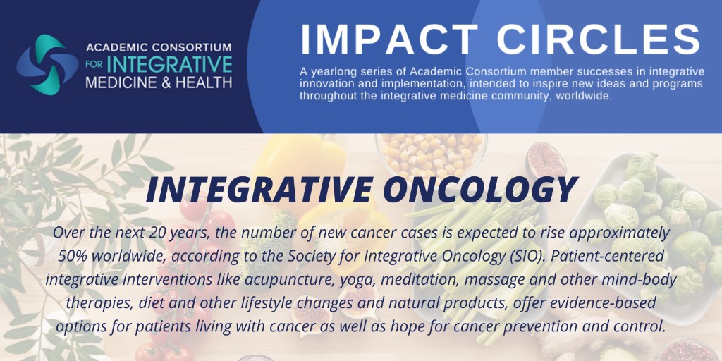 imconsortium's tweet photo. Patient-centered integrative interventions like acupuncture, yoga, meditation, massage and other mind-body therapies and lifestyle changes, offer evidence-based options for patients living with cancer and hope for cancer prevention. #IMConsortium
https://t.co/fIt0fUttB5 https://t.co/fgaNopcw0K