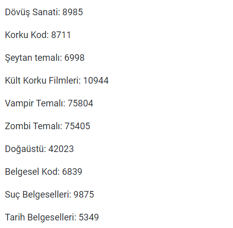 favreacom's tweet photo. Netflix’te her filmin kategorisinin bir kodu var ve o kodu arama ekranına yazdığınız zaman istediğiniz filmler sizin önünüze geliyor. https://t.co/7K63lU0jvR