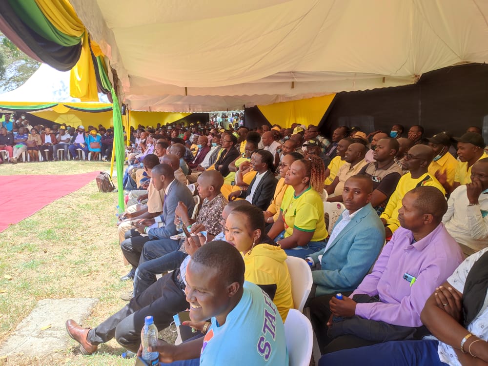 Officially opened UDA Nakuru County office. I appealed to party officials, supporters and leaders in the county to popularize the party and its agenda.