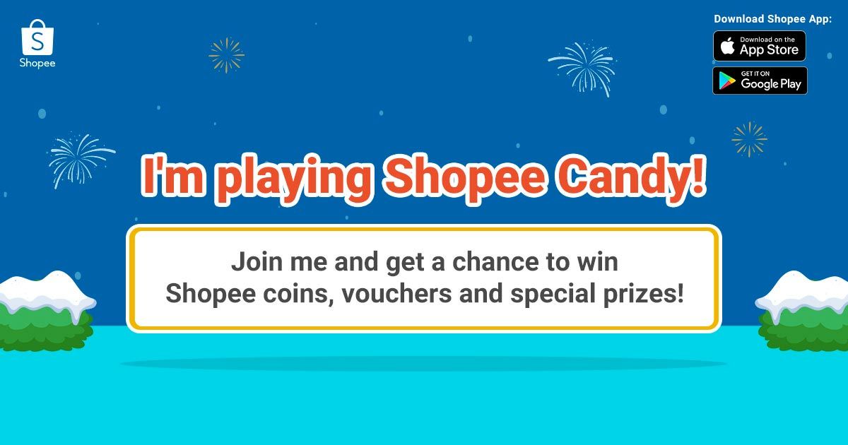 I'm playing Shopee Candy! Play now to win Shopee coins, vouchers and more! #ShopeeCandyPH shp.ee/xbz45nzjecp