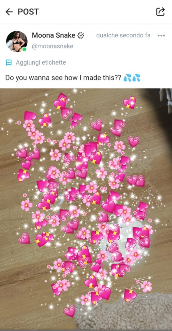 Moona Snake on Twitter: "So guys.. go check my onlyfans.. later you will see how I made this on