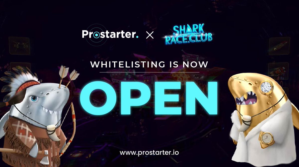 ProStarter (@protofficial) on Twitter photo WHITELISTING APPLICATIONS IS NOW OPEN FOR <a href="/sharkraceclub/">Sharkrace club</a> IGO🔥
Grab this golden opportunity to get in as this is going to be BIG and AMAZING. Incredible collection of NFT Sharks with play2earn game😉🚀
ENTER IN🔗 bit.ly/3sKHM97
#IGO #SharkRace #Prostarter $SHRK $PROT WHITELISTING APPLICATIONS IS NOW OPEN FOR <a href="/sharkraceclub/">Sharkrace club</a> IGO🔥
Grab this golden opportunity to get in as this is going to be BIG and AMAZING. Incredible collection of NFT Sharks with play2earn game😉🚀
ENTER IN🔗 bit.ly/3sKHM97
#IGO #SharkRace #Prostarter $SHRK $PROT