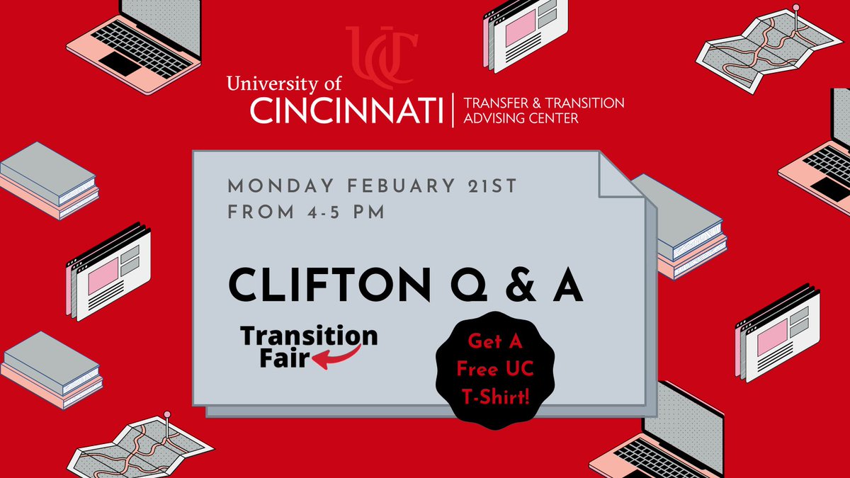Are you a UC Blue Ash or UC Clermont student preparing to transition to the Clifton/Uptown Campus?
Do you have questions about where to park, how to make friends, the best places to eat, or how to get involved in clubs or organizations?
Join us to get YOUR questions answered!