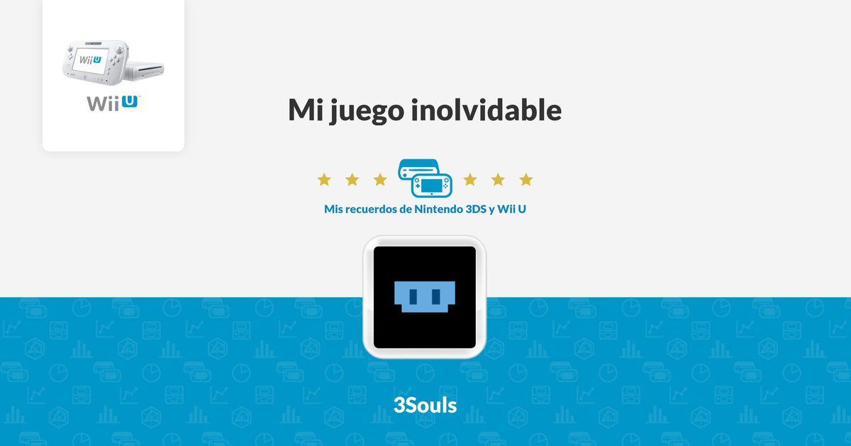 Red_Column's tweet image. Mi juego inolvidable es 3Souls.
…ntendo-3ds-wiiu-memories.nintendo.com/es-ES/index.ht…

#My3DSWiiUMemories