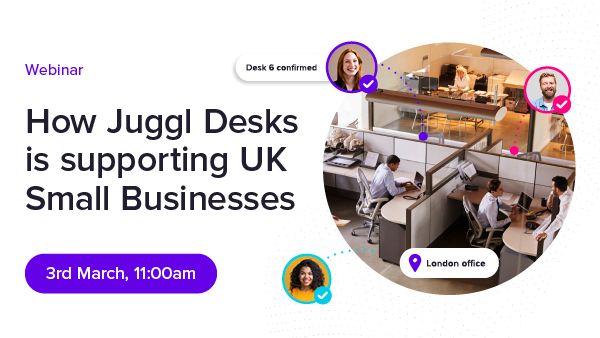 ourSORCE's tweet photo. If you are a small business with more employees than desks, join our webinar and see how you can start using our Juggl Desk Booking Software for free. 3rd March 11am. #FreeDeskBookingSoftware #SupportingUKBusiness
https://t.co/phBtFq5T5z https://t.co/FnbqEvkGIJ