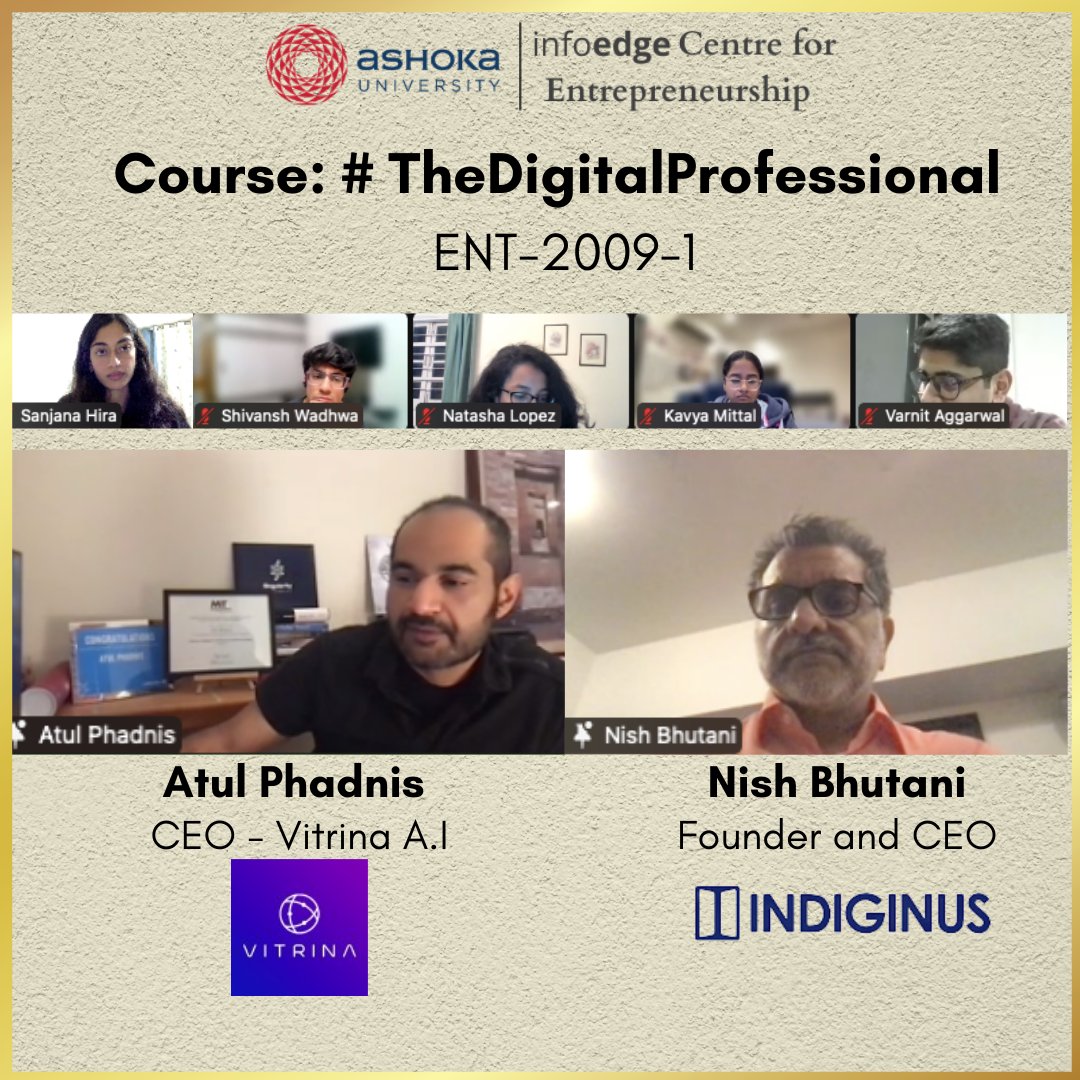 InfoEdge Centre for Entrepreneurship @ Ashoka Univ tweet media
