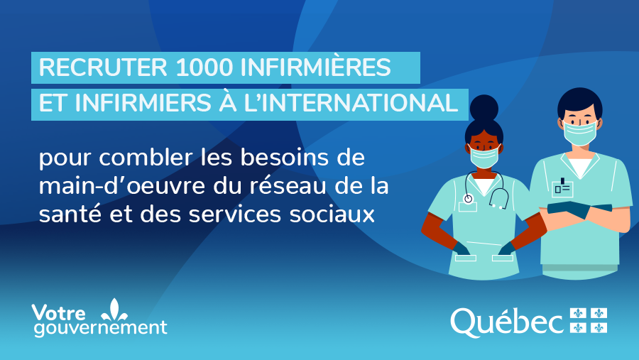 Plan d’action pour la reconnaissance des compétences des personnes immigrantes ❘ Le gouvernement annonce un financement de 65 millions $ pour faciliter la reconnaissance des compétences d’infirmières et d’infirmiers recrutés à l’international. ➡ bit.ly/com20220216