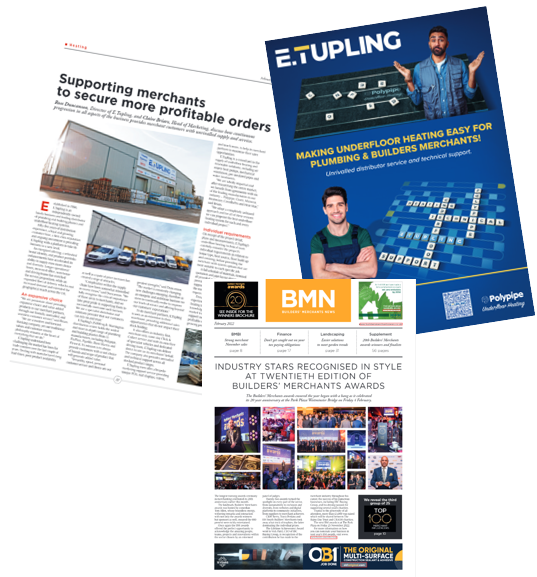 e_tupling's tweet photo. Thank you @BMN for a fantastic editorial in the brand-new February issue! π Accompanied by our latest underfloor heating advert in partnership with @PolypipeTrade, check us out on page 22 & 23!
https://t.co/omDDcFdUFL
#underfloorheating #buildingplastics #plumbingplastics https://t.co/oyJMdSsEVm