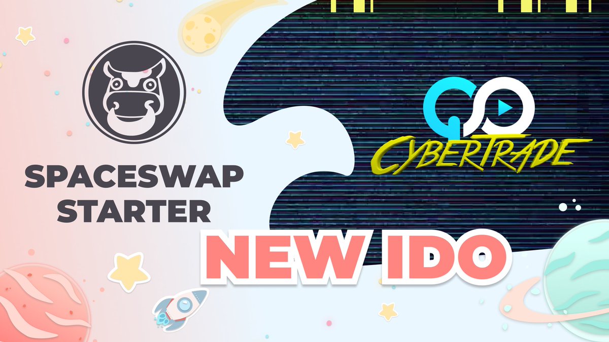 spaceswapdefi's tweet photo. CyberTrade IDO on SpaceSwap Starter // First announcement

We are here to announce the new IDO of 2022 on the SpaceSwap Starter platform — @CyberTradeGame, a new break-through metaverse project! Learn more about the event and ask your questions.

More info:https://t.co/cjzv2joDCo https://t.co/x0mlyvGQvA