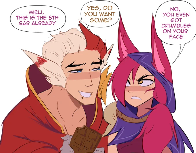 🍫

#xayah #rakan #LeagueOfLegends #LeagueOfLegendsFanArt 