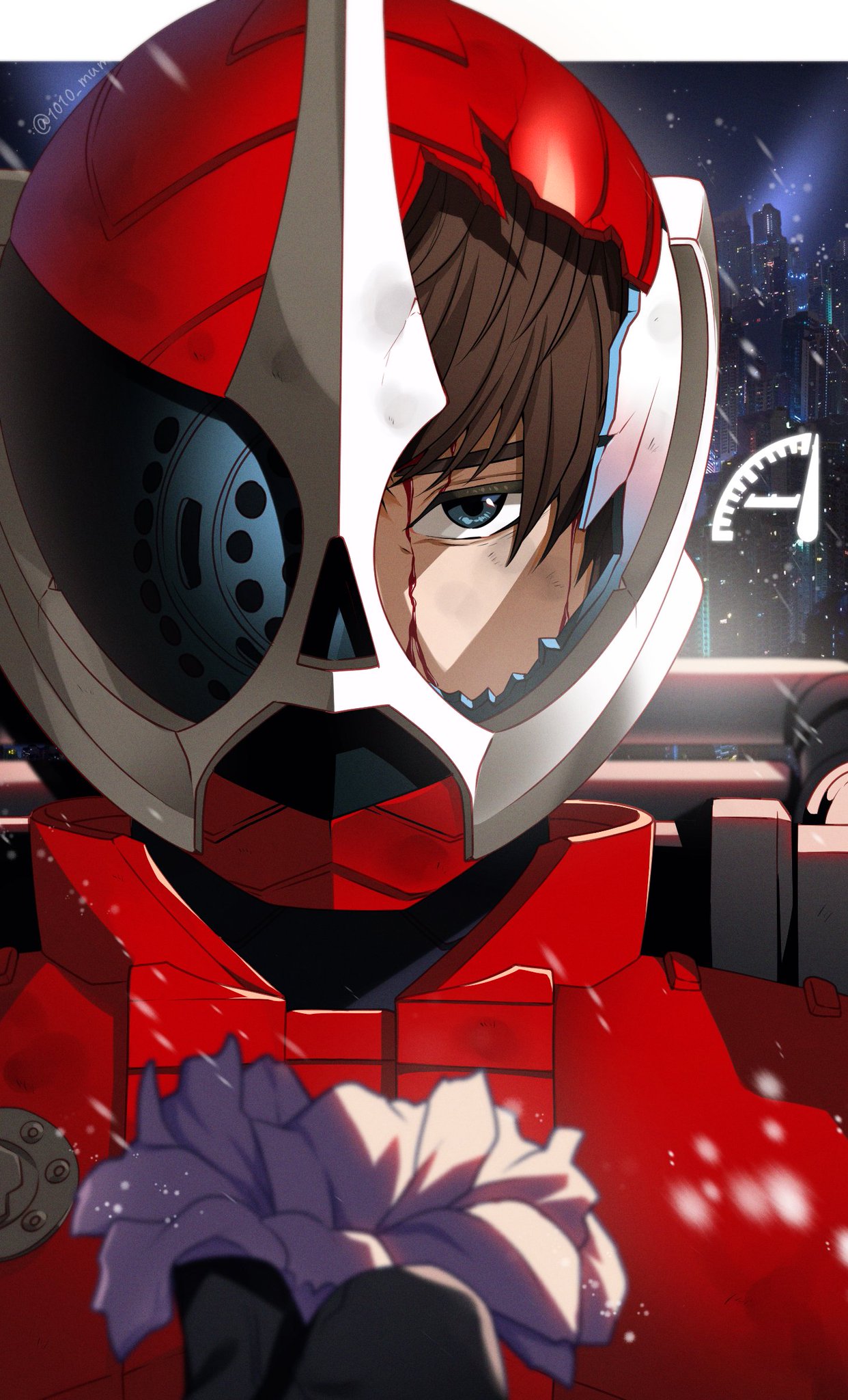 仮面ライダーアクセル 照井竜パーカー ロンT 仮面ライダーアクセル 照井竜パーカー ロンT